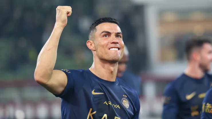 Cristiano Ronaldo of Al Nassr celebrates