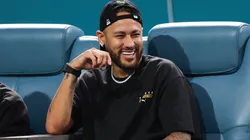 Neymar attends a match between Carlos Alcaraz of Spain and Gael Monfils of France during the Miami Open at Hard Rock Stadium on March 25, 2024 in Miami Gardens, Florida.
