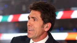 ESPN commentator Bob Myers reports before Game Three of the 2024 NBA Finals between the Boston Celtics and the Dallas Mavericks