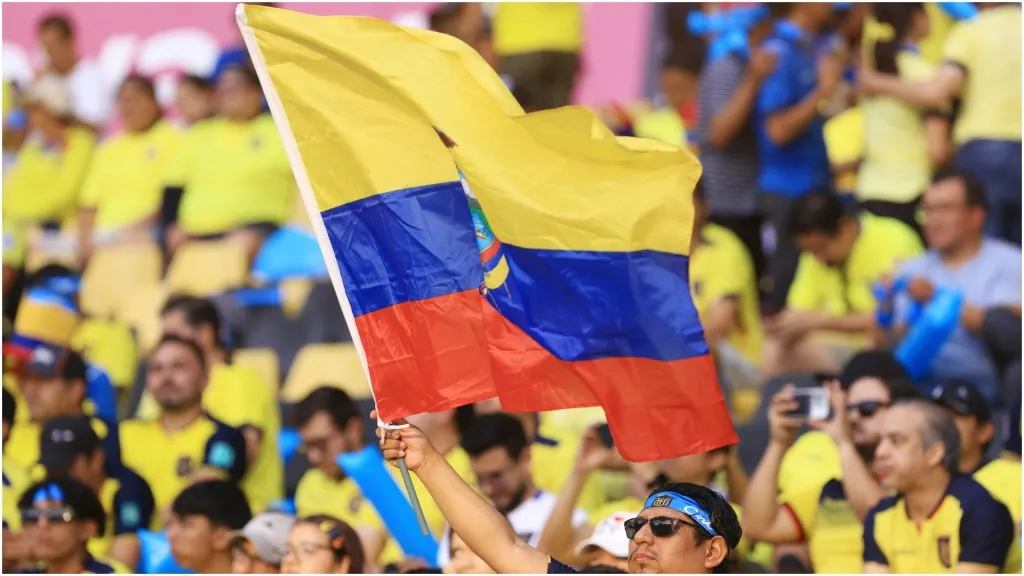A fan of Ecuador waves a flag – Franklin Jacome/Getty Images
