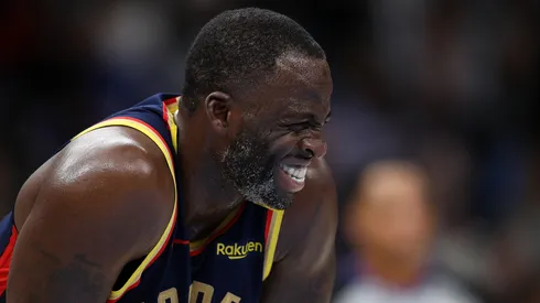 Draymond Green #23 of the Golden State Warriors reacts during the second half against the Memphis Grizzlies at FedExForum on December 19, 2024.