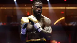 Deontay Wilder looks on during the Heavyweight fight between Deontay Wilder of Team Matchroom and Zhilei Zhang of Team Queensberry on the 5v5: Queensberry v Matchroom Fight Night card at Kingdom Arena on June 01, 2024 in Riyadh, Saudi Arabia.