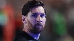 Lionel Messi during a game between Universitario and Inter Miami on January 29, 2025.