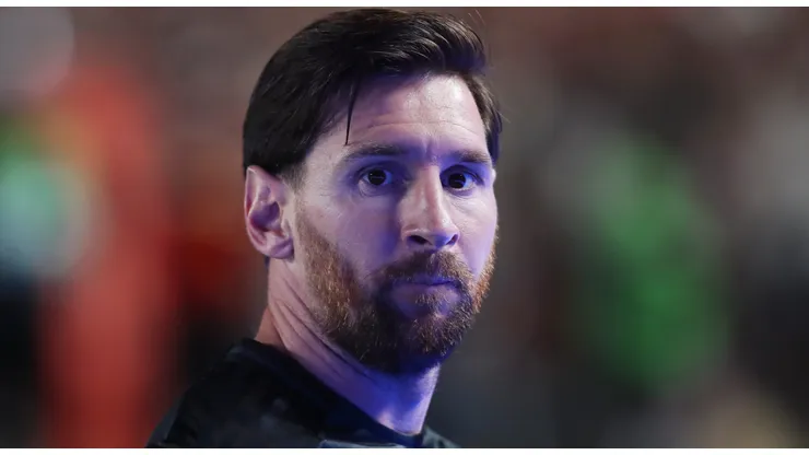 Lionel Messi during a game between Universitario and Inter Miami on January 29, 2025.
