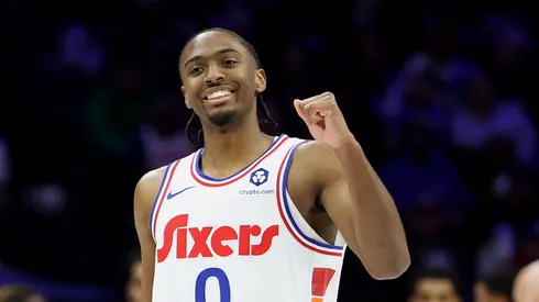 Tyrese Maxey #0 of the Philadelphia 76ers.