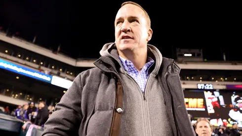 Peyton Manning is seen prior to a game between the New York Giants and Philadelphia Eagles in the NFC Divisional Playoff game at Lincoln Financial Field on January 21, 2023 in Philadelphia, Pennsylvania.