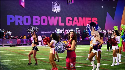NFL cheerleaders perform during the 2025 NFL Pro Bowl Games