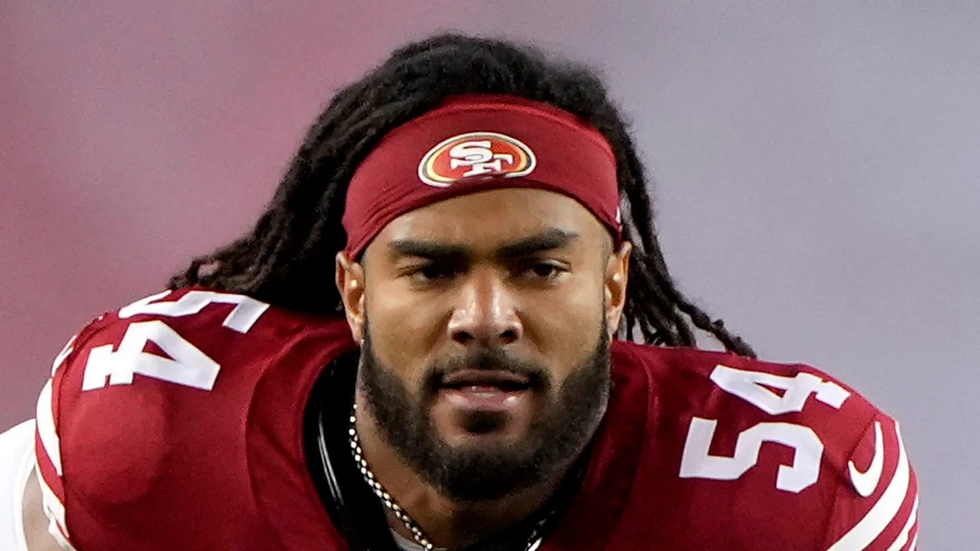 Fred Warner #54 of the San Francisco 49ers.