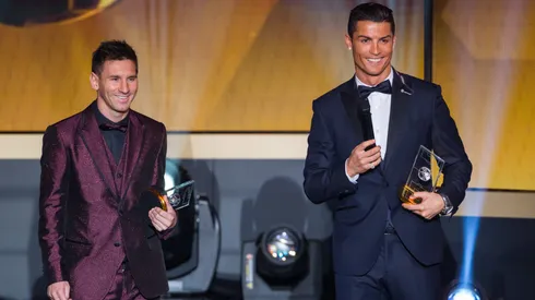 FIFA Ballon d'Or nominees Lionel Messi and Cristiano Ronaldo.