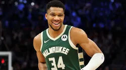 Giannis Antetokounmpo #34 of the Milwaukee Bucks.