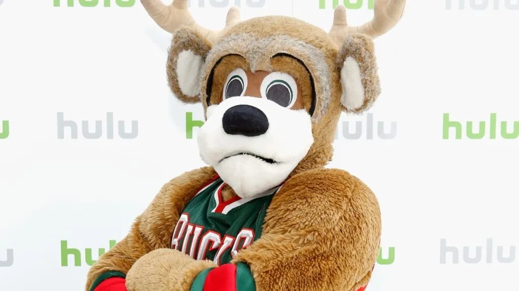 Mascot Bango the Buck attends Hulu NY Press Junket on April 30, 2013. (Source: Cindy Ord/Getty Images for Hulu)
