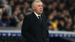 Carlo Ancelotti, Head Coach of Real Madrid, looks on during the LaLiga match between RCD Espanyol de Barcelona and Real Madrid CF at RCDE Stadium on February 01, 2025 in Barcelona, Spain.
