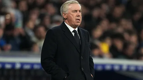 Carlo Ancelotti, Head Coach of Real Madrid, looks on during the LaLiga match between RCD Espanyol de Barcelona and Real Madrid CF at RCDE Stadium on February 01, 2025 in Barcelona, Spain.