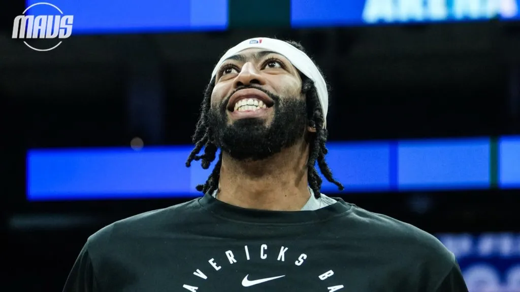 Anthony Davis during a shoot around with the Mavericks. (Dallas Mavericks official account)