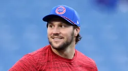 2024 NFL MVP Josh Allen smiling before a game.