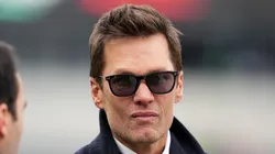 Former player Tom Brady looks on prior to the NFC Championship Game between the Washington Commanders and the Philadelphia Eagles at Lincoln Financial Field on January 26, 2025 in Philadelphia, Pennsylvania.