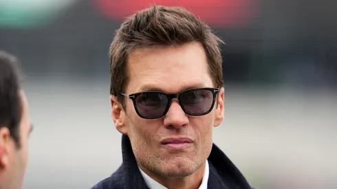Former player Tom Brady looks on prior to the NFC Championship Game between the Washington Commanders and the Philadelphia Eagles at Lincoln Financial Field on January 26, 2025 in Philadelphia, Pennsylvania.