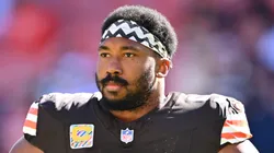 Myles Garrett defensive end of the Cleveland Browns