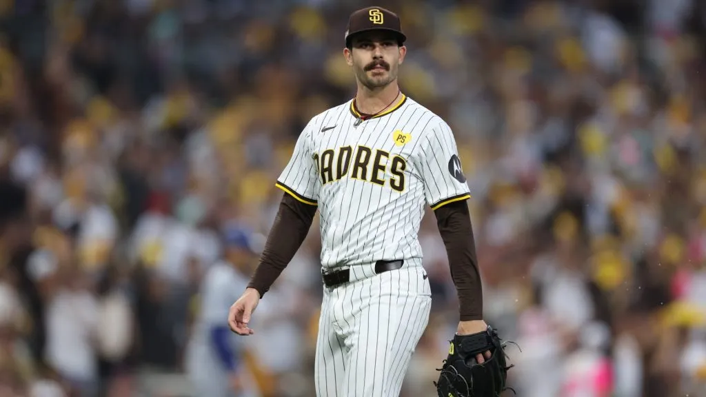 Dylan Cease looks up