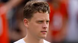 Joe Burrow #9 of the Cincinnati Bengals looks on prior to the NFL Pro Bowl Games at Camping World Stadium on February 02, 2025 in Orlando, Florida.