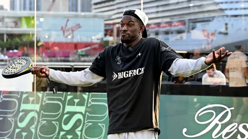 Jimmy Butler plays during the Reserve Cup Miami 2025 on January 25, 2025 in Miami, Florida.
