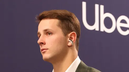 Brock Purdy #13 of the San Francisco 49ers arrives before Super Bowl LVIII at Allegiant Stadium on February 11, 2024 in Las Vegas, Nevada.