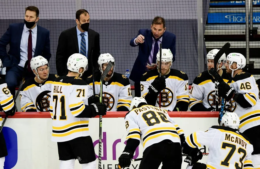 Former head coach Bruce Cassidy of the Boston Bruins