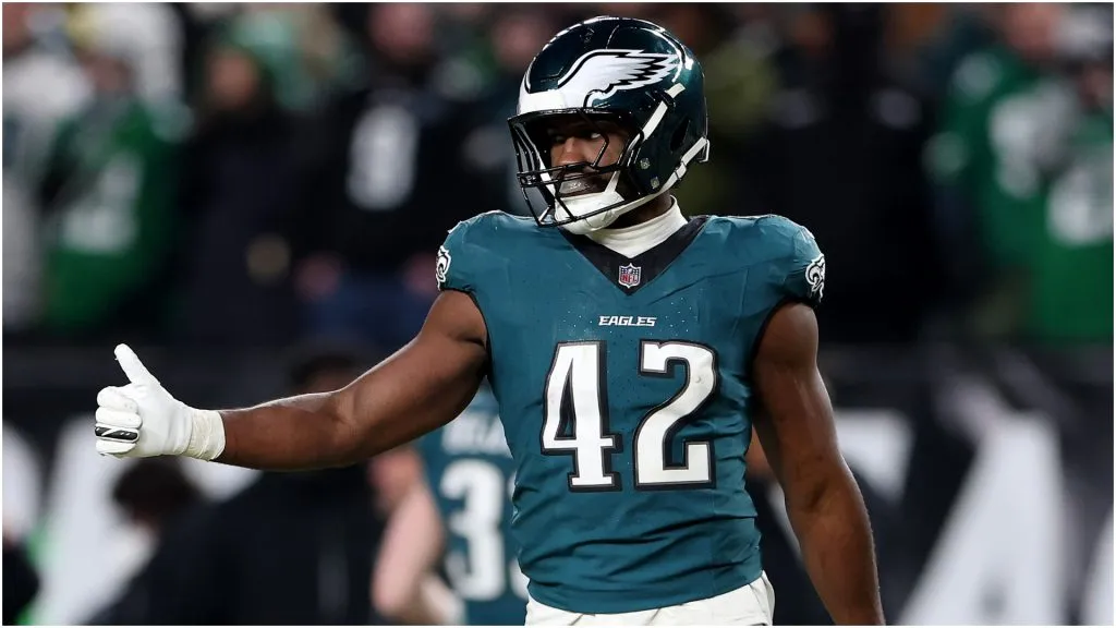 Oren Burks of the Philadelphia Eagles – Emilee Chinn/Getty Images