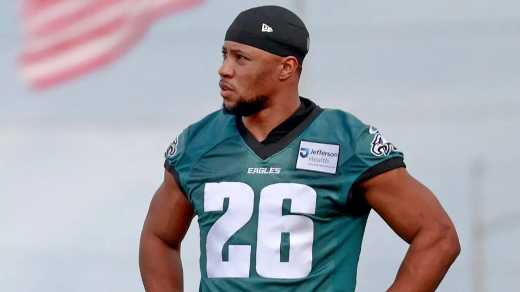 Running back Saquon Barkley #26 of the Philadelphia Eagles