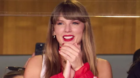 Taylor Swift at a Kansas City Chiefs game.