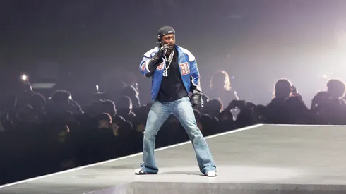 Kendrick Lamar during the Super Bowl LIX