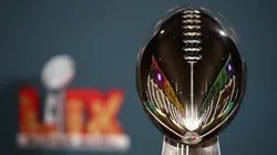 The Vince Lombardi Trophy is seen before NFL Commissioner Roger Goodell's Super Bowl Press Conference ahead of Super Bowl LIX at Caesars Superdome on February 03, 2025 in New Orleans, Louisiana.