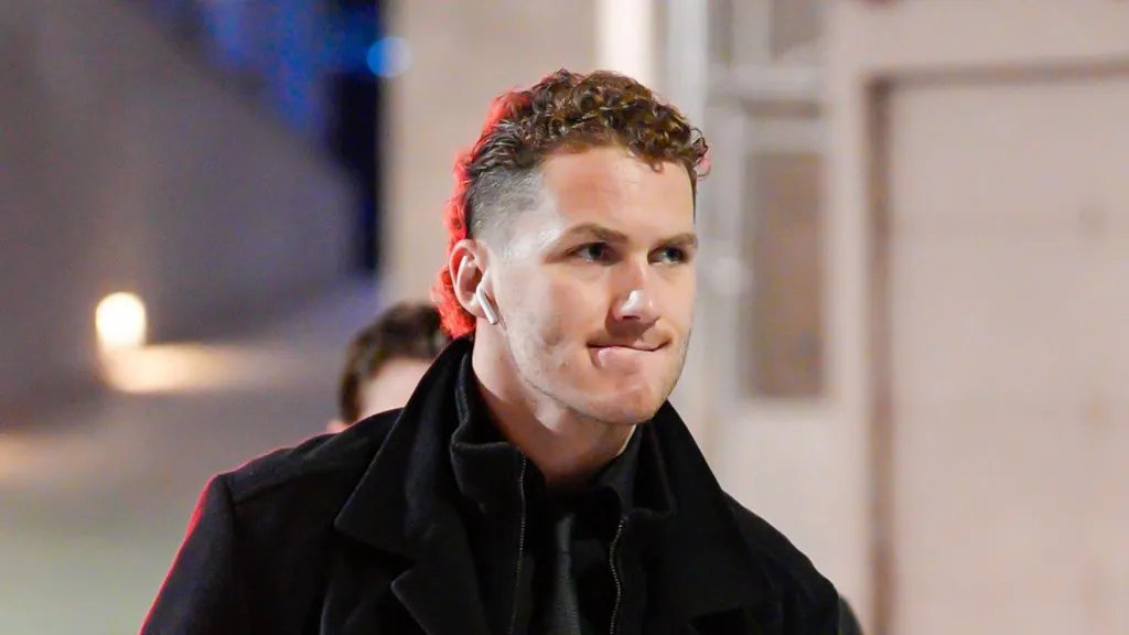 Matthew Tkachuk #19 of the Florida Panthers walks to the dressing room prior to their NHL game against the Vancouver Canucks at Rogers Arena on December 12, 2024 in Vancouver, British Columbia, Canada.