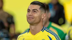 Cristiano Ronaldo of Al-Nassr FC looks on prior to the Saudi Pro League match between Al-Nassr and Al-Fayha at Al Awwal Park on February 7, 2025.