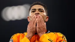 Real Madrid star Jude Bellingham celebrates scoring vs Manchester City