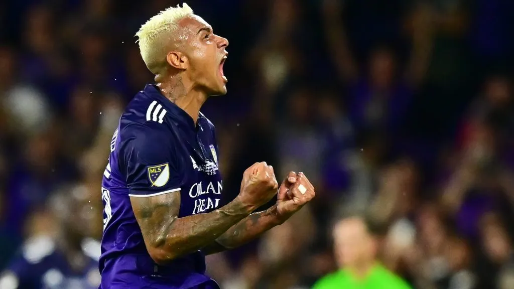 Antônio Carlos #25 of Orlando City reacts after a goal in the second half against the Sacramento Republic FC during the Lamar Hunt U.S. Open Cup on September 07, 2022. (Source: Julio Aguilar/Getty Images)