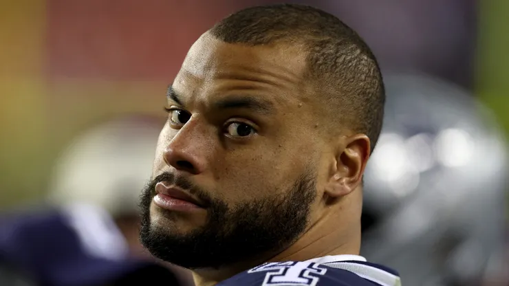 Dak Prescott quarterback of the Dallas Cowboys