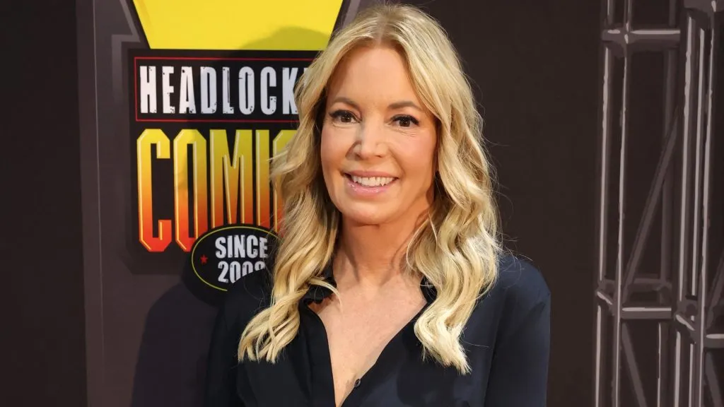 Jeanie Buss attends the Women of Wrestling signing during Comic-Con on July 22, 2023. (Source: Jesse Grant/Getty Images for Paramount+)