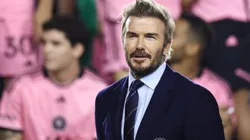David Beckham speaks following a game between the Inter Miami and the New England Revolution at Chase Stadium on October 19, 2024.