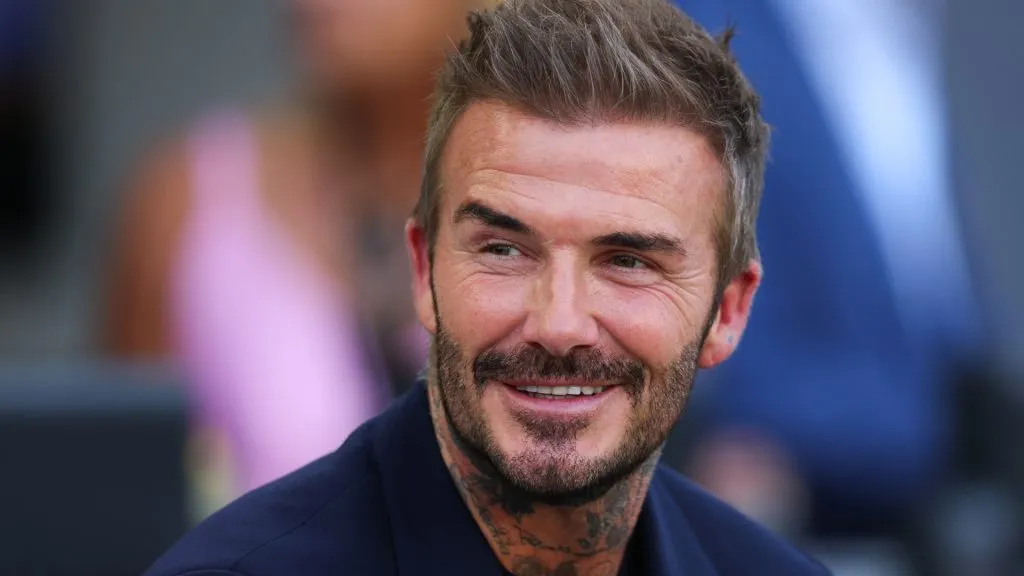 Inter Miami co-owner David Beckham looks on prior to a game between St. Louis City and Inter Miami at Chase Stadium on June 01, 2024. (Source: Megan Briggs/Getty Images)