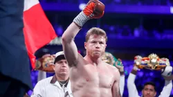 WBC/WBA/WBO super middleweight champion Canelo Alvarez looks on before a title fight at T-Mobile Arena on September 14, 2024 in Las Vegas, Nevada.