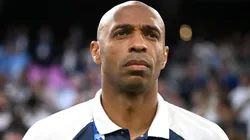Thierry Henry prior to a 2024 Olympics game with France.