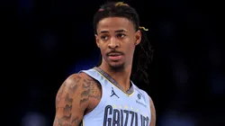 Ja Morant #12 of the Memphis Grizzlies during a game.