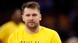 Luka Doncic #77 of the Los Angeles Lakers warms up prior to a game against the Utah Jazz at Crypto.com Arena on February 10, 2025.