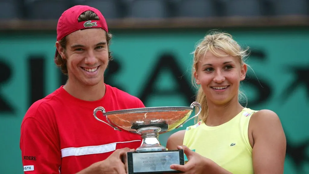 Gasquet and Golovin won the mixed doubles French Open in 2004 (Clive Brunskill/Getty Images)