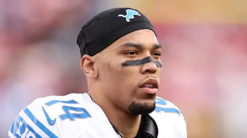 Amon-Ra St. Brown #14 of the Detroit Lions