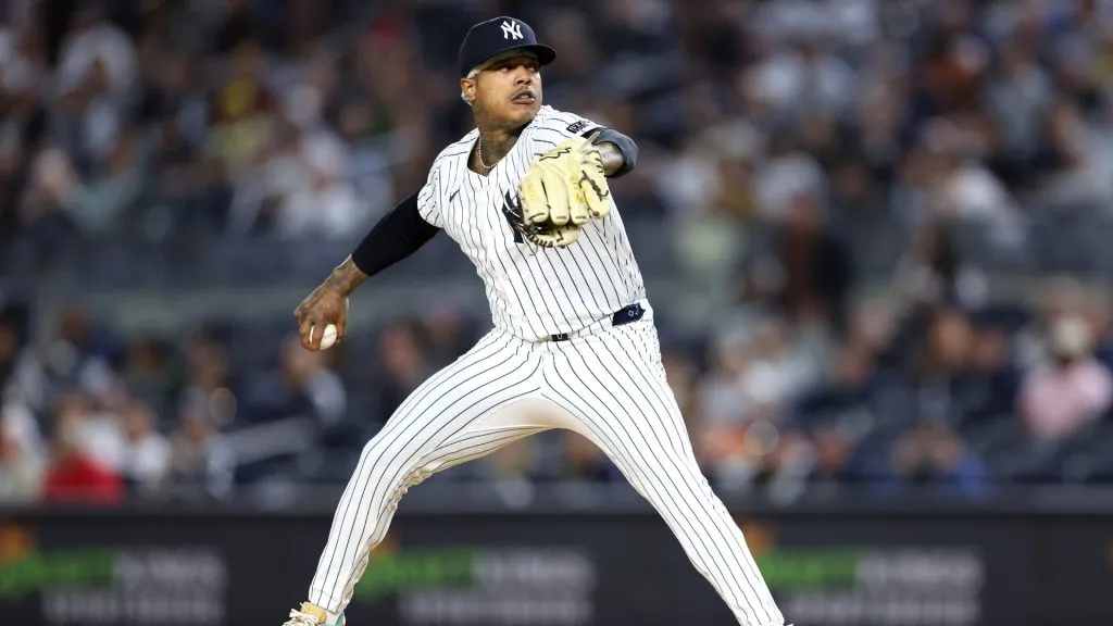 Marcus Stroman #0 of the New York Yankees pitches against the Baltimore Orioles during the first inning at Yankee Stadium on September 25, 2024 in the Bronx borough of New York City. (Photo by Luke Hales/Getty Images)