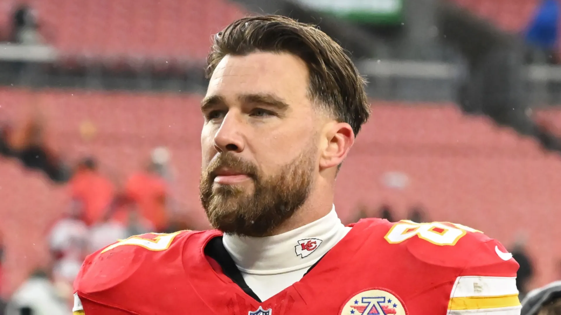 Travis Kelce tight end of the Kansas City Chiefs