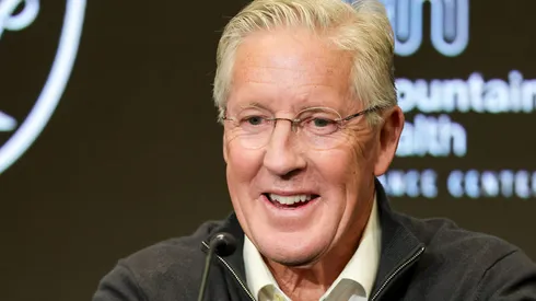 Pete Carroll speaks as the head coach of the Las Vegas Raiders.