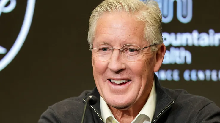 Pete Carroll speaks as the head coach of the Las Vegas Raiders.